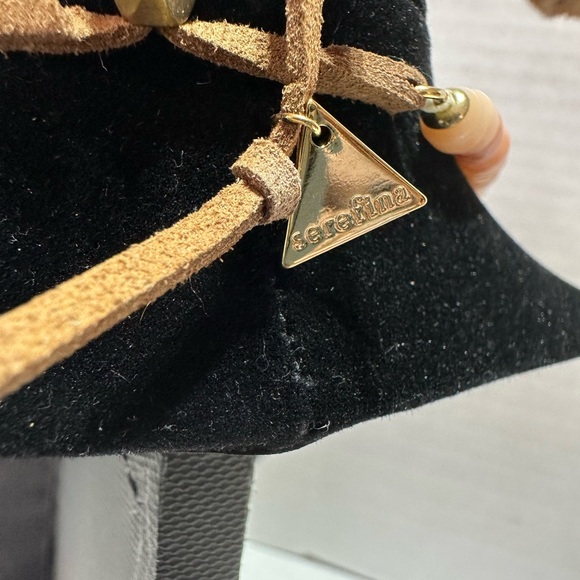 Sarafina pink/peach quartz tassel necklace - Picture 5 of 8